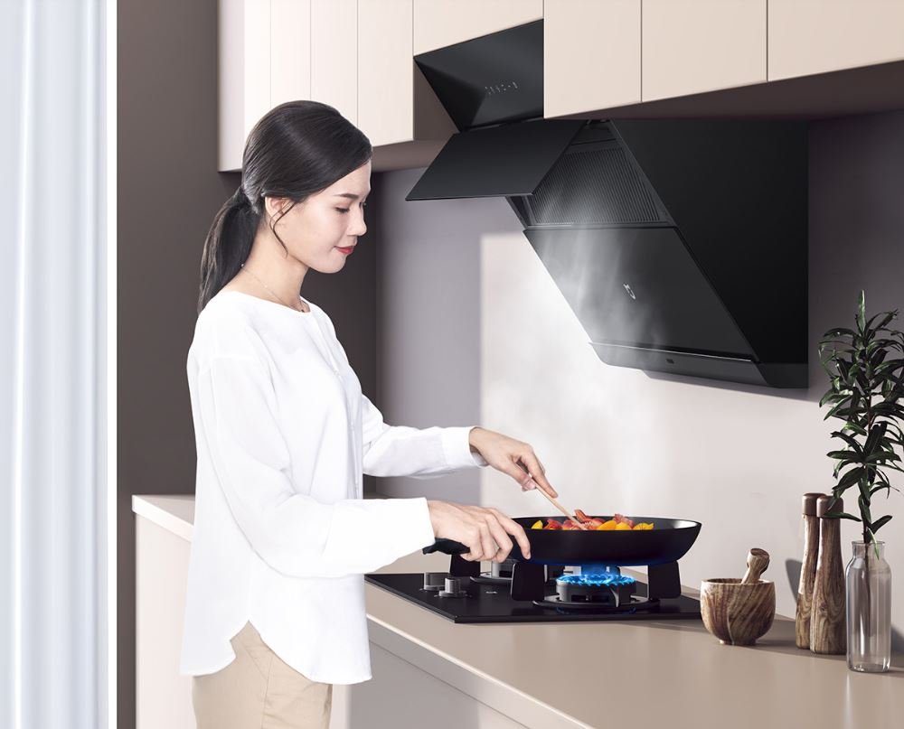 Máy hút mùi kính vát